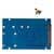 Переходник для SSD M.2 SATA / mSATA для установки в разъем 2.5 SATA3 / NFHK N-2513 Blue, изображение 2