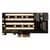 Плата расширения для SSD M.2 SATA / M.2 NVMe / SATA3 data в разъем PCIe x4 / NFHK N-NGFF-4U