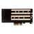 Плата расширения для SSD M.2 SATA / M.2 NVMe / SATA3 data в разъем PCIe x4 / NFHK N-NGFF-4U, изображение 2