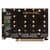 Плата расширения на 4 порта SSD M.2 NVMe в разъем PCIe x16 / NFHK N-R11F