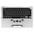 Топкейс с клавиатурой RUS РСТ и АКБ A1964 MacBook Pro 13 A2251 Mid 2020 Silver / Б/У