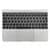 Топкейс с клавиатурой RUS РСТ и трекпадом MacBook 12 Retina A1534 Mid 2017 Silver Серебро ASP