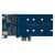 Плата расширения на 2 порта SSD M.2 SATA в разъем PCIe x1 / NFHK N-582A