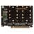 Плата расширения на 4 порта SSD M.2 NVMe в разъем PCIe x16 / NFHK N-R11F