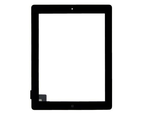 Тачскрин с кнопкой HOME iPad 2 / A1395 A1396 A1397 черный / OEM, изображение 3