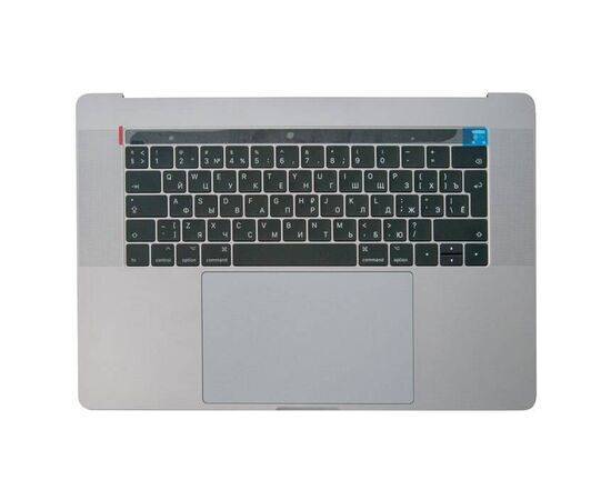 Топкейс с клавиатурой RUS РСТ трекпадом и АКБ A1820 MacBook Pro 15 A1707 Space Grey 661-06377 / AASP, изображение 2