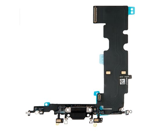 Шлейф зарядки нижний iPhone 8 Plus черный / 821-01153 / AAA