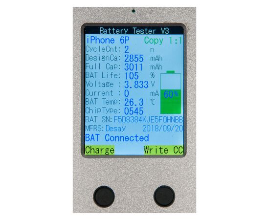 Аккумулятор iPhone 6 Plus повышенной ёмкости 3700 mAh / OEM Chip, изображение 3