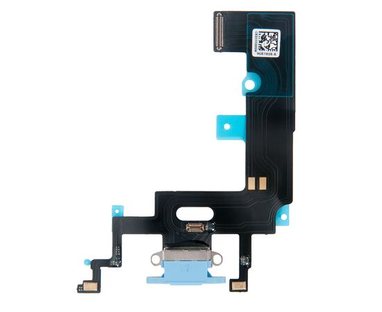 Шлейф зарядки нижний iPhone XR синий / 821-01702 / AAA