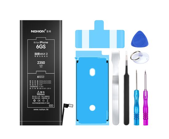 Аккумулятор NOHON iPhone 6S / 2400mAh + набор для замены, изображение 2