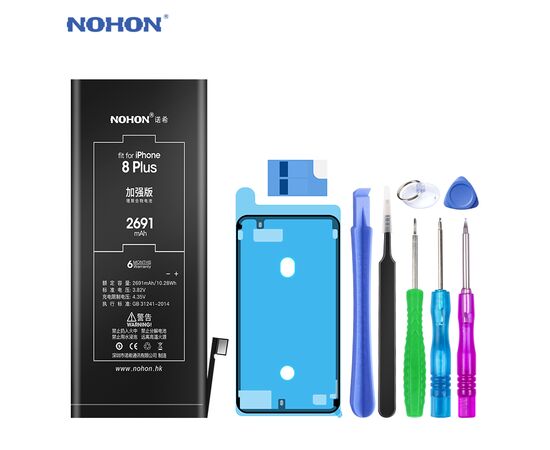 Аккумулятор NOHON iPhone 8 Plus / 2691mAh + набор для замены