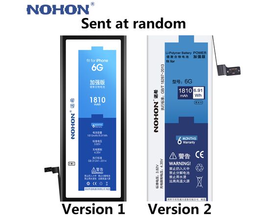 Аккумулятор NOHON iPhone 6 / 1810mAh + набор для замены, изображение 3