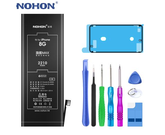 Аккумулятор NOHON iPhone 8 / 2210mAh + набор для замены