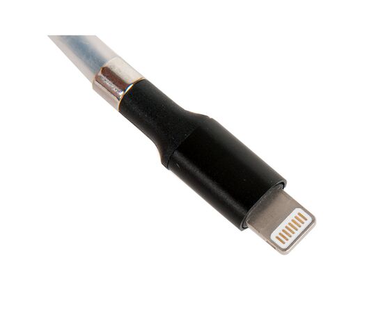 Кабель NOHON USB ↔ Lightning / скручивающийся на магнитах / серый 1m, изображение 2