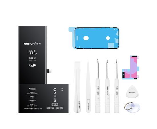 Аккумулятор NOHON iPhone 11 Pro / 3046mAh + набор для замены