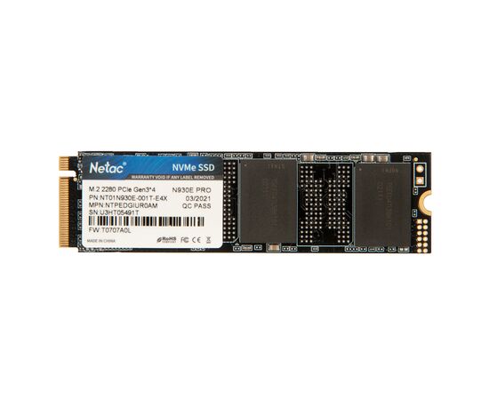 Твердотельный накопитель SSD M.2 NVMe 2280 1TB Netac N930E Pro Series / NT01N930E-001T-E4X