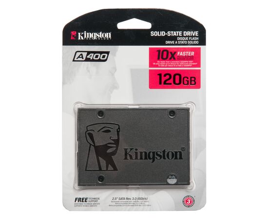 Твердотельный накопитель SSD 2.5 SATA3 120Gb Kingston A400 SA400S37/120G