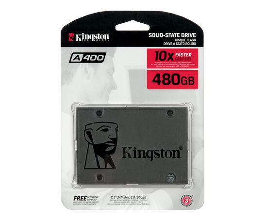 Твердотельный накопитель SSD 2.5 SATA 480Gb Kingston A400 / SA400S37/480G
