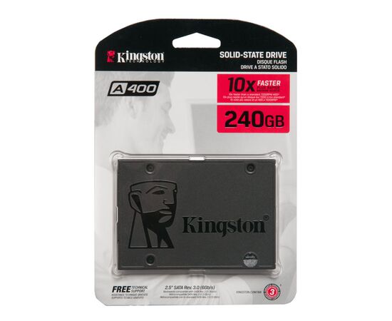 Твердотельный накопитель SSD 2.5 SATA 240Gb Kingston A400 / SA400S37/240G