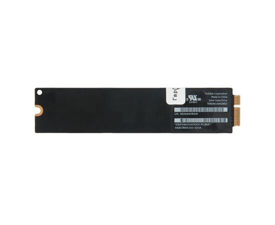 Твердотельный накопитель SSD 64Gb Toshiba THNSNC064GMDJ MacBook Air 11 13 A1370 A1369 Late 2010 Mid 2011 655-1633A 655-1633B, изображение 2