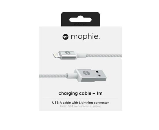 Кабель Mophie Lightning ↔ USB 1м белый