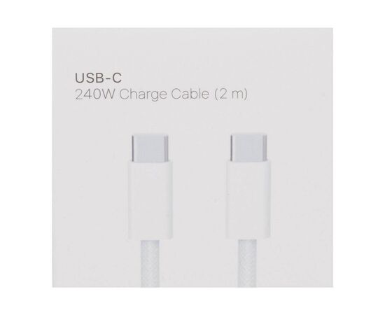 Кабель USB-C ↔ USB-C 240W 2m плетеный для iPhone 15 / ORIG