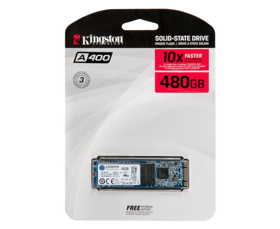 Твердотельный накопитель SSD M.2 SATA3 2280 480Gb Kingston A400 / SA400M8/480G