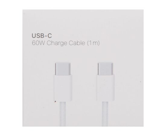 Кабель USB-C ↔ USB-C 60W 1m плетеный для iPhone 15 / ORIG