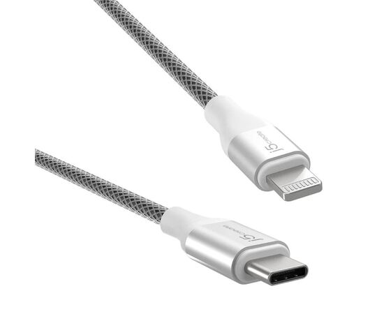 Кабель j5create Lightning ↔ USB-C 1.2м белый, изображение 2