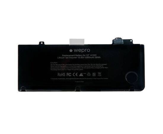 Аккумулятор WEPRO MacBook Pro 13 A1278 / 5300mAh A1322 стандартной ёмкости