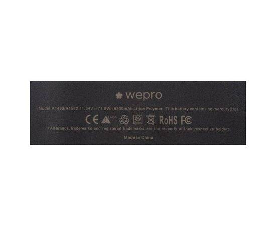 Аккумулятор WEPRO MacBook Pro 13 Retina A1502 / 6400mAh A1493 A1582 стандартной ёмкости, изображение 4