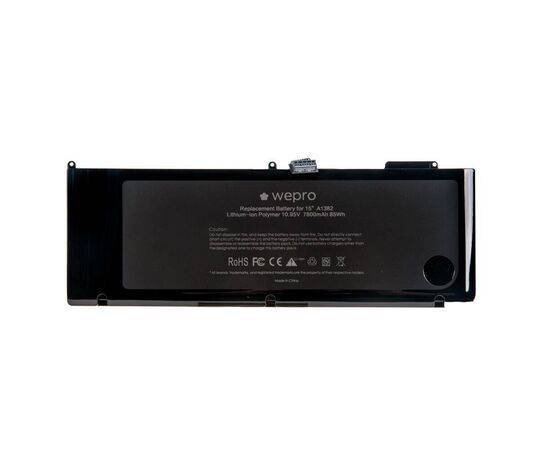 Аккумулятор WEPRO MacBook Pro 15 A1286 / 7800mAh A1382 повышенной ёмкости