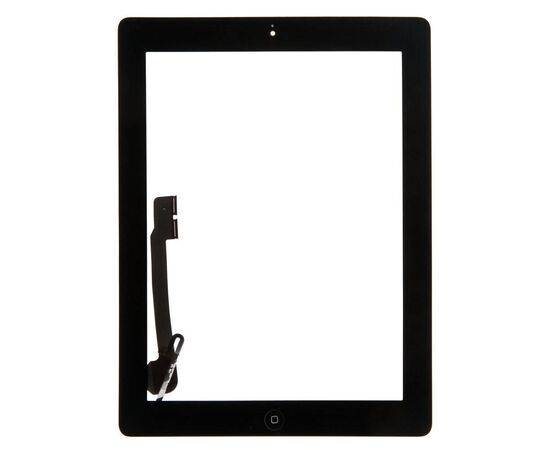 Тачскрин iPad 4 с кнопкой HOME / черный / AAA