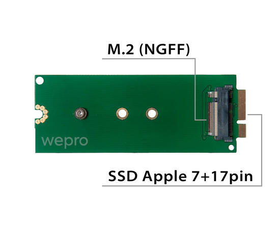 Переходник для SSD M.2 SATA на MacBook Pro / iMac Mid 2012 Late 2012 Early 2013 / NFHK N-2012G