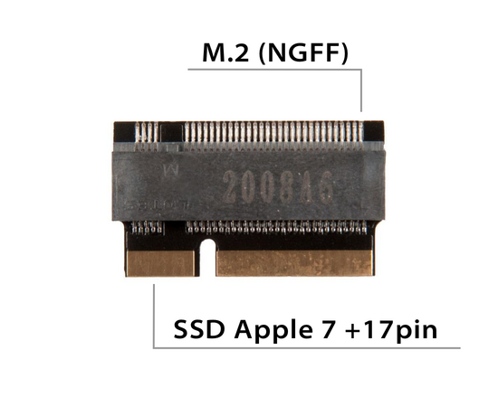 Переходник для SSD M.2 SATA на MacBook Pro / iMac Mid 2012 Late 2012 Early 2013 / NFHK N-2012P