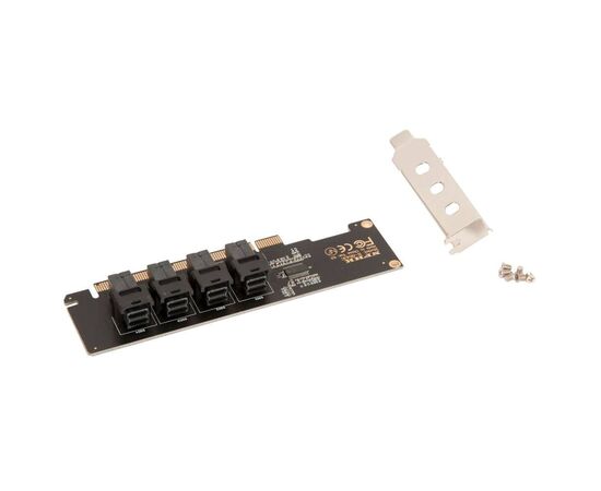 Плата расширения НП на 4 порта SATA/SAS SFF-8643 в разъем PCIe x16 / NFHK N-8643C, изображение 3