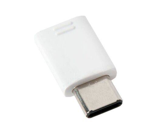 Переходник microUSB ↔ USB Type-C белый