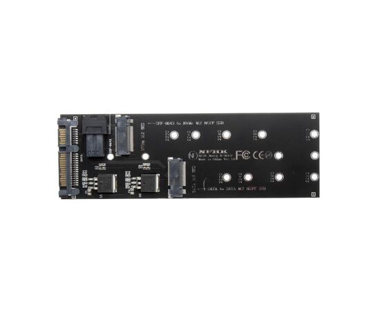 Переходник для SSD M.2 SATA / NVMe / SFF-8643 для установки в корпус SATA3 / NFHK N-8643P