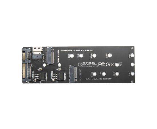 Переходник для SSD M.2 SATA / NVMe / SSF-8654 для установки в корпус SATA3 / NFHK N-8654P