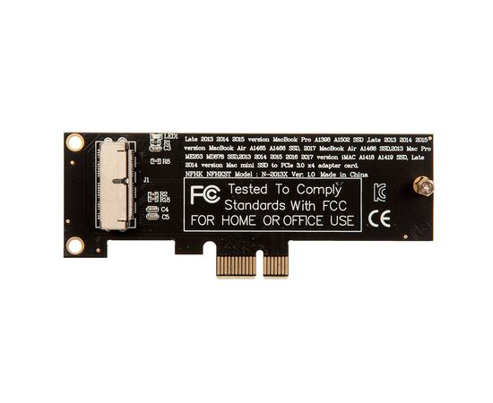 Плата расширения для SSD Apple 2013 - 2017 на PCIe x1 / NFHK N-2013X