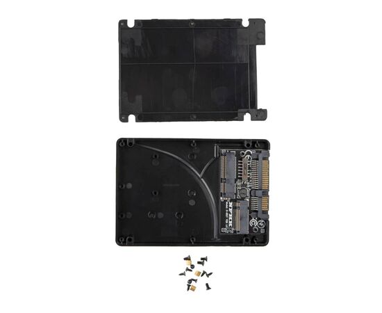 Переходник для SSD M.2 SATA / mSATA для установки в корпус 2.5 SATA3 / NFHK N-2517, изображение 3