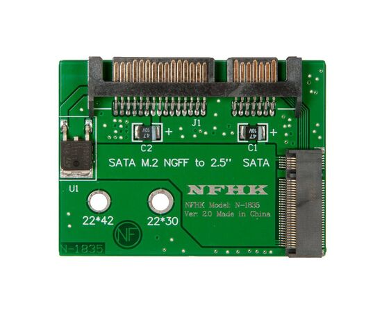 Переходник для SSD M.2 SATA для установки в разъем SATA3 / NFHK N-1835