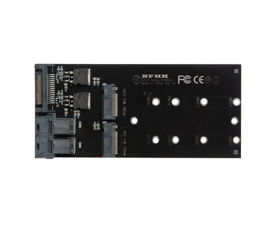 Переходник для 2 SSD M.2 NVMe для установки в SFF-8643 / NFHK N-8643L