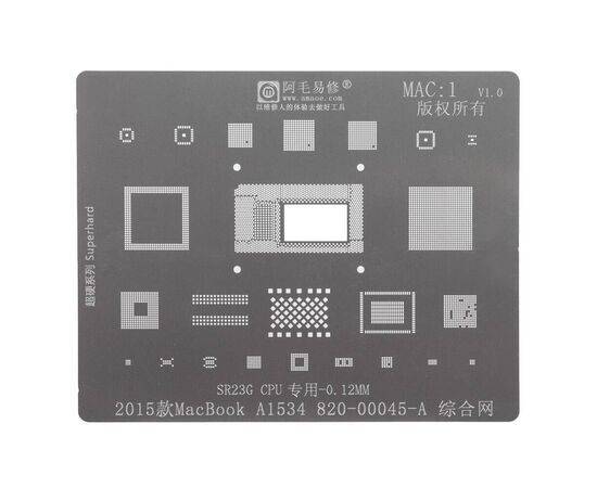 Трафарет Amaoe MAC:1 SR23G CPU 0.12mm / 2015 MacBook A1534 820-00045-A