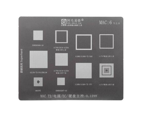 Трафарет Amaoe MAC:6 MAC T2 EC / T 0.12mm