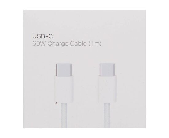 Кабель USB-C ↔ USB-C 60W 1m плетеный для iPhone 15 / ORIG