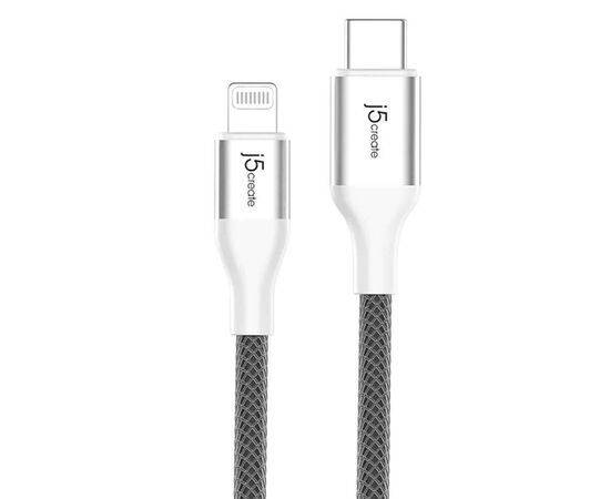 Кабель j5create Lightning ↔ USB-C 1.2м белый