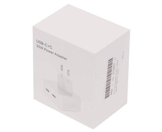 Блок питания-адаптер 35W с двумя портами USB-C+C / ORIG