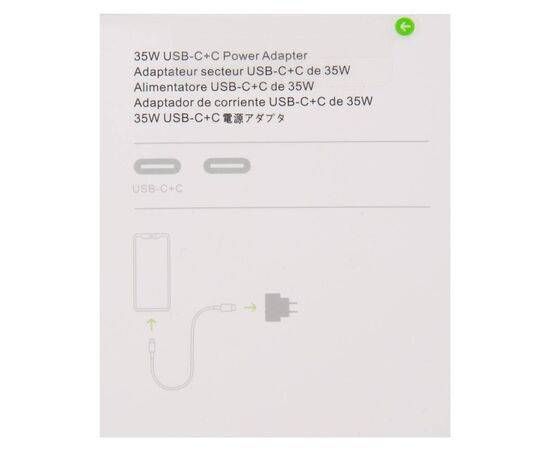 Блок питания-адаптер 35W с двумя портами USB-C+C / ORIG, изображение 2