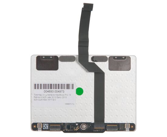 Трекпад со шлейфом MacBook Pro 13 Retina A1425 Late 2012 Early 2013 923-0225 593-1577 Б/У, изображение 2